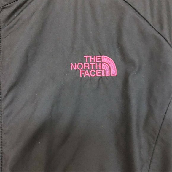 Women Black & Pink North Face Jacket - "Warm & Fashionable" Light Weight Size L - Picture 5 of 5
